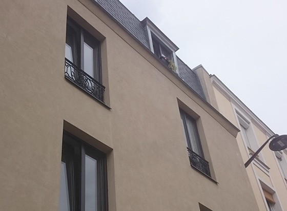 béton de chanvre sur facade